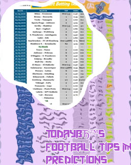 Betting tips today football prediction today